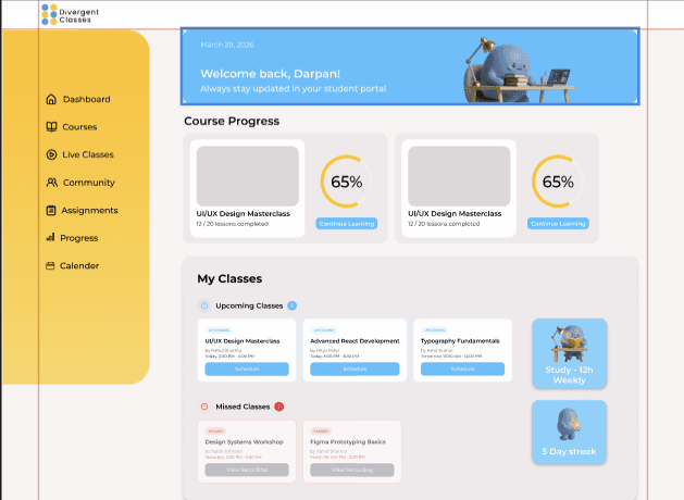Divergent analytics dashboard